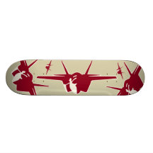 Jet fighter skate board deck
