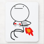 Jet Pack Guy Mouse Pad