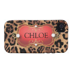 Jet Red Ciao Bella Leopard Phone Case Case-Mate iPhone 4 Case