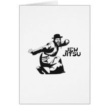 Jew Jitsu Greeting Card