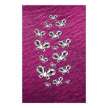 Jewell Butterflies Personalized Stationery