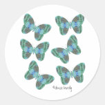 Jewelled Butterfly illustration Stickers
