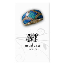Jewellery Business Cards Australian Opal Ring