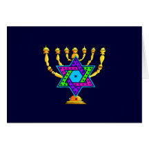 Jewish Candlesticks Greeting Cards