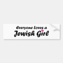 Jewish Girl Bumper Stickers