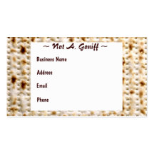 Jewish Matzoh Business Card ~ Customise!