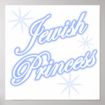 Jewish Princess blue Poster