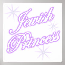 Jewish Princess purple Posters