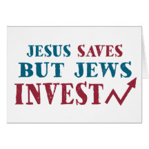 Jews Invest - Jewish finance humour Greeting Cards