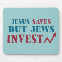 Jews Invest - Jewish finance humour Mouse Pad