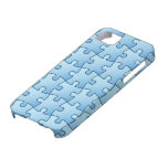 Jigsaw pattern fun blue iPhone 5 case