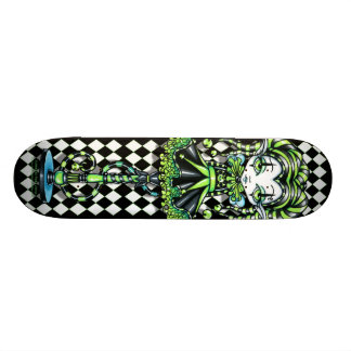 Jinxy Pixie Stick Green Jester Fairy Skate Deck
