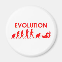 Jiu Jitsu Evolution Fridge Magnet