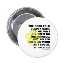 Joan of Arc Kindess Button