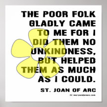 Joan of Arc Kindess Poster