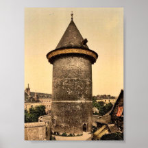 Joan of Arc's Tower, Rouen, France vintage Photoch Posters
