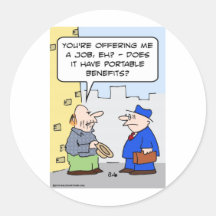 job portable benefits stickers