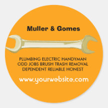 Joe The Plumber Round Stickers