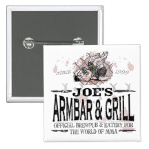 Joe's Armbar & Grill MMA Gear Buttons