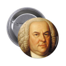 Johann Sebastian Bach Items Pinback Buttons