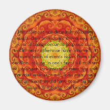 Johann Wolfgang von Goethe QUOTATION Magnet
