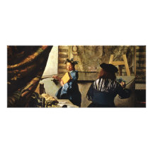 Johannes Vermeer's The Art of Painting circa 1668 Rack Card