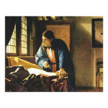 Johannes Vermeer's The Geographer (circa 1669) Invite
