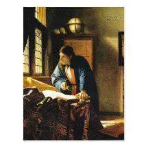 Johannes Vermeer's The Geographer (circa 1669) Postcards