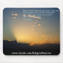 John 14:27  Sunrise Mouse Pad