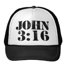 John 3:16 mesh hats