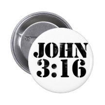 John 3:16 pinback buttons