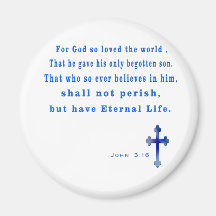 john 3:16 scripture refrigerator magnets