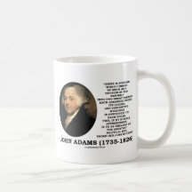 John Adams Dread Two Great Parties Political Evil Mug