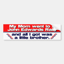 John Edwards Campaign Rally Bumper Stickers
