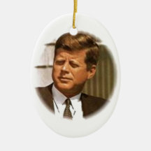 John F Kennedy Christmas Ornament