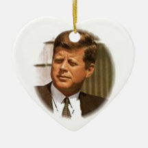 John F Kennedy Christmas Tree Ornaments