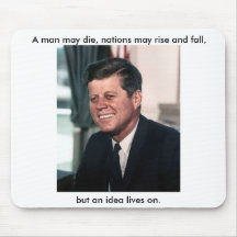 John F. Kennedy, White House Colour Photo Portra.. Mousemat