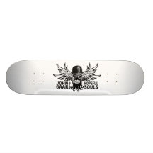 John Gaar Flying Skull SKATE BOARD