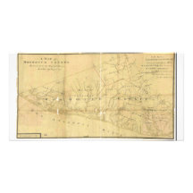 John Hills Map of Monmouth County New Jersey 1781 Photo Greeting Card