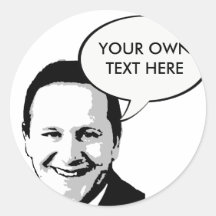 John Key Round Sticker