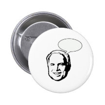 JOHN MCCAIN THOUGHT BUBBLE PIN