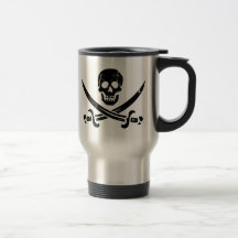 John Rackham (Calico Jack) Pirate Flag Jolly Roger Mugs