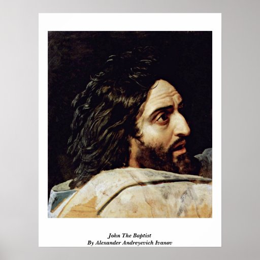 John The Baptist By Alexander Andreyevich Ivanov Poster