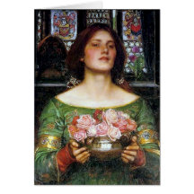 John Waterhouse - Gather Ye Rosebuds Card