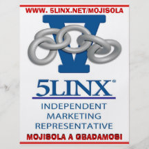 JOIN 5LINX NDEPENDENT MARKETING REPRESENTATIVE FULL COLOUR FLYER