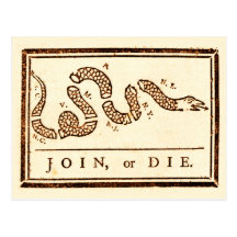 Join or Die Post Card