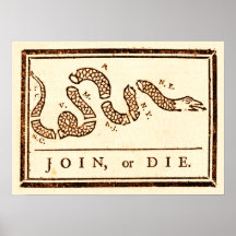 Join or Die Print