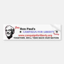 Join Ron Paul's Campaign for LIberty Today Bumper Stickers