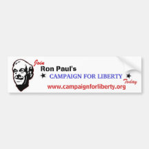 Join Ron Paul's Campaign for LIberty Today Bumper Sticker