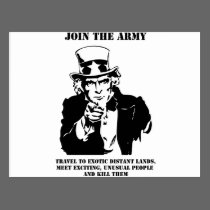 Join The Army postcards